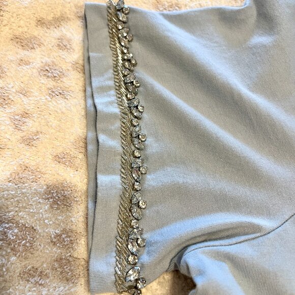 J CREW Heavy jersey T-shirt with rhinestones SIZE L WOMEN'S - Picture 10 of 15